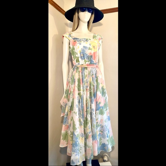 ROTHSCHILD - San Francisco Vintage Floral Dress Sz 8 - Picture 6 of 15